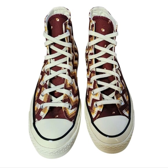 Converse Chuck Taylor 70 Classic Twisted High Top Womens 7 White Brown Maroon - Picture 5 of 16